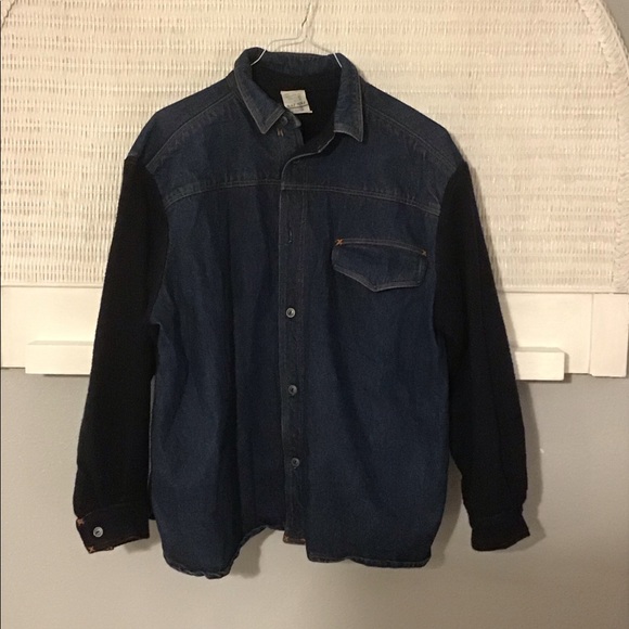 Naf Naf Vintage Denim and Wool Jacket - Picture 2 of 5
